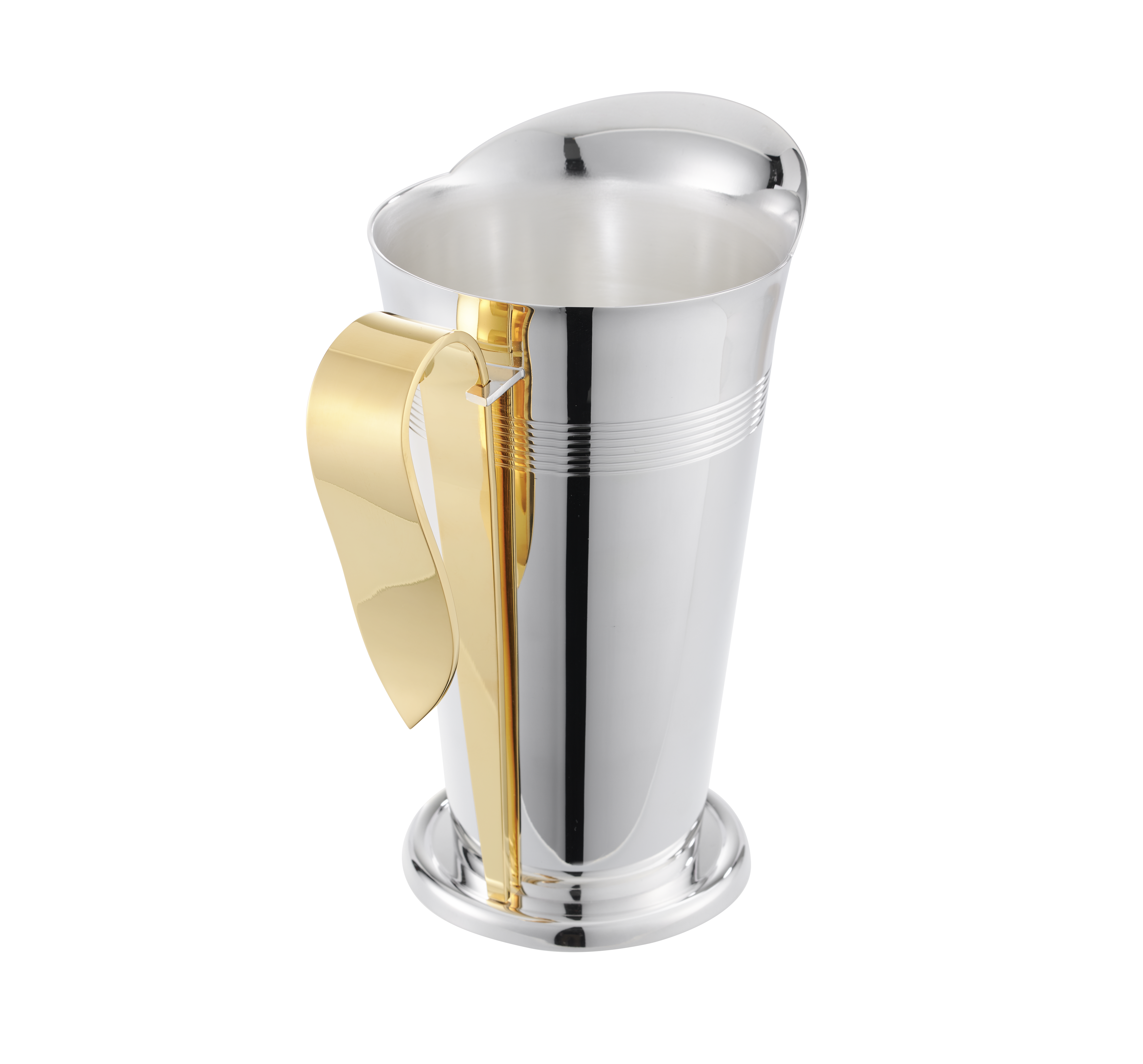 Silver-plated Water Pitcher with Gilded Handle